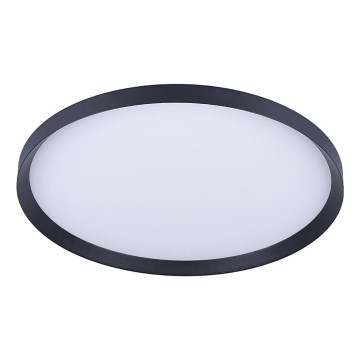 Prezent 17311 - LED mennyezeti lámpatest ADRA LED/42W/230V + LED/13W 3000/4000/6000K átmérő 48,5 cm fekete
