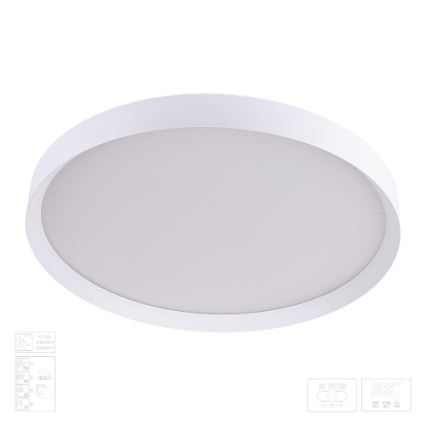 Prezent 17316 - MAYSA LED dimmelhető mennyezeti lámpa, 72 W, 230 V, 3000/4000/6000 K, Ø 77 cm, fehér