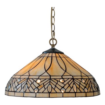 Prezent 241 - TIFFANY láncos csillár 2xE27/60W/230V