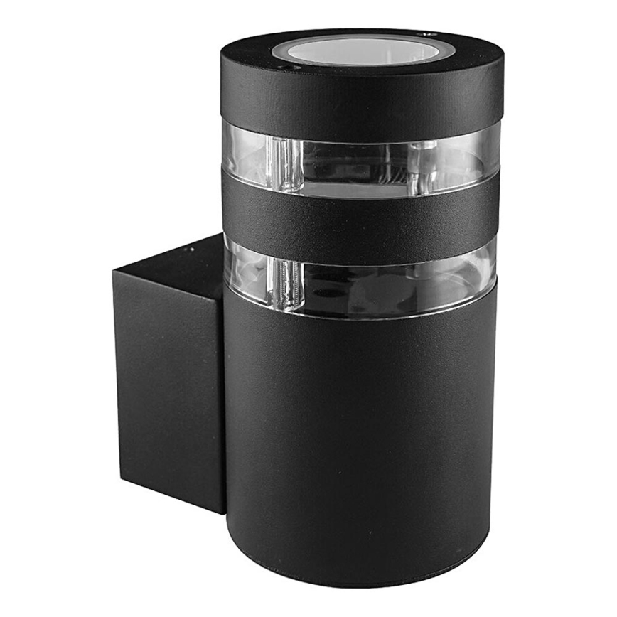 Prezent 31306 - Kültéri fali lámpa DAIMA 1xGU10/10W/230V IP44 fekete