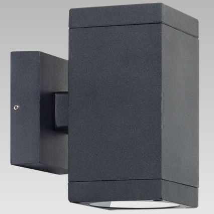 Prezent 39034 - Kültéri fali lámpa RETO SQ 2xGU10/35W/230V IP54