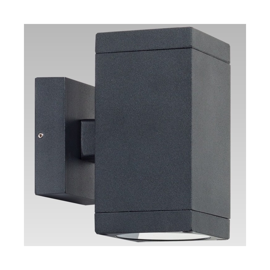 Prezent 39034 - Kültéri fali lámpa RETO SQ 2xGU10/35W/230V IP54