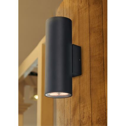 Prezent 39037 - Kültéri fali lámpa RETO XL 2xE27/60W/230V IP54