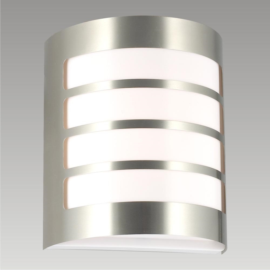 PREZENT 61005 - TOLEDO kültéri fali lámpa 1xE27/60W rozsdamentes acél IP44