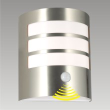 PREZENT 61006 - TOLEDO szenzoros kültéri fali lámpa 1xE27/11W rozsdamentes acél IP44