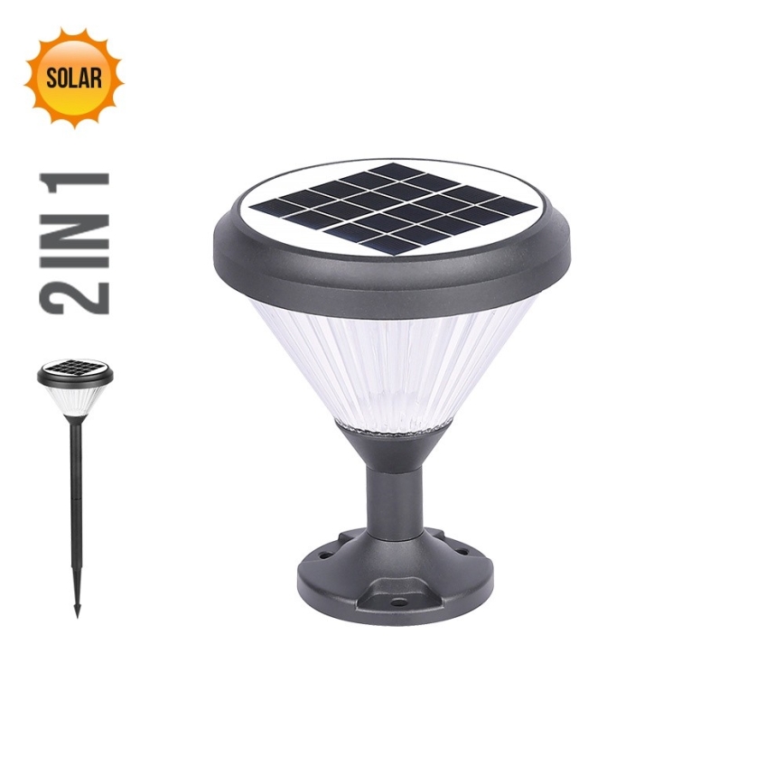 Prezent 65291 - LED Napelemes lámpa 2in1 AKRA LED/10W/3,2V IP65 2000 mAh