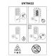 Prezent 70422 - Hordozható fertőtlenítő baktériumölő lámpa UVC / 2,5 W / 5 V USB