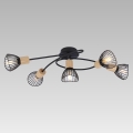 Prezent 75558 - Felületre szerelhető csillár PONY 5xE14/25W/230V kőris