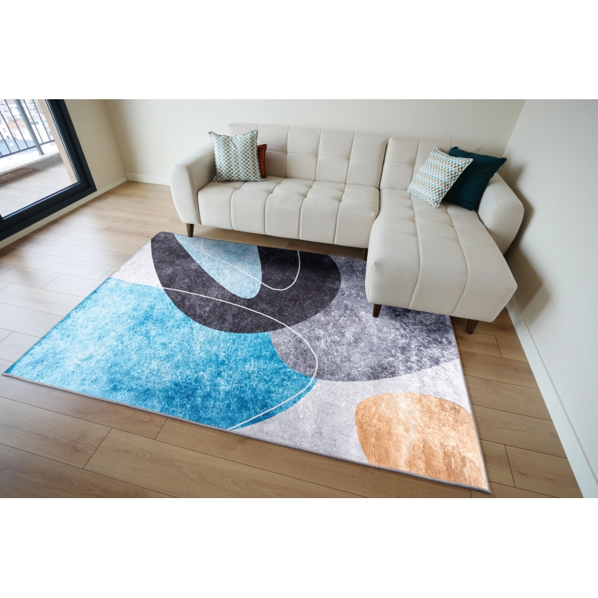 PRINT SHINE csúszásgátlós szőnyeg 160x230 cm, színes