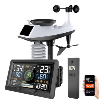 Professzionális időjárás-állomás színes LCD kijelzővel 5V/2xAA + 3xAA + 2xAA Wi-Fi Tuya