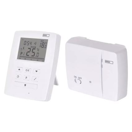 Programozható termosztát 230V+2xAA