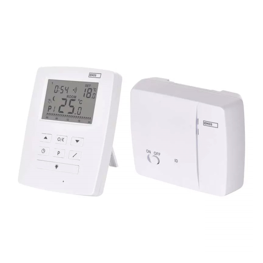 Programozható termosztát 230V+2xAA