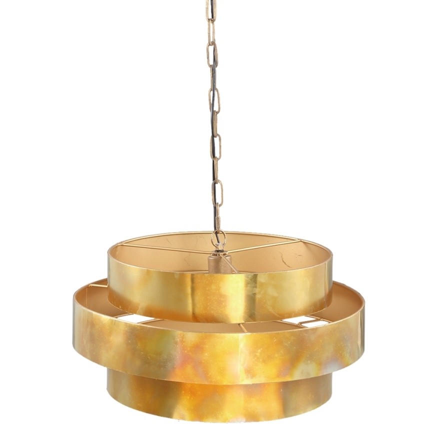 PTMD - ZANTH láncos csillár 1xE27/40W/230V, átm. 52 cm, arany
