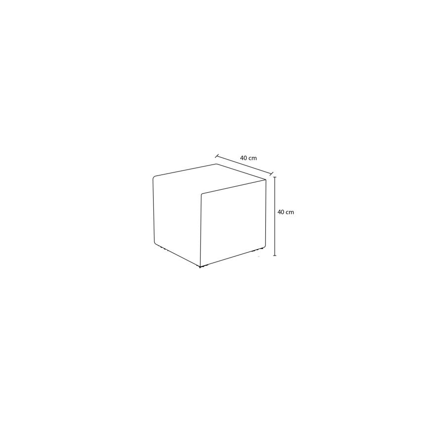 Puff CUBI 40x40 cm bézs