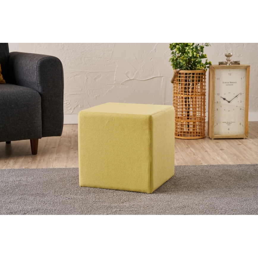 Puff CUBI 40x40 cm sárga