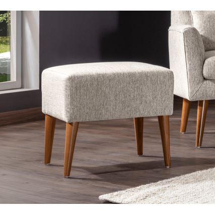 Puff NIMO 46x50 cm krémszínű