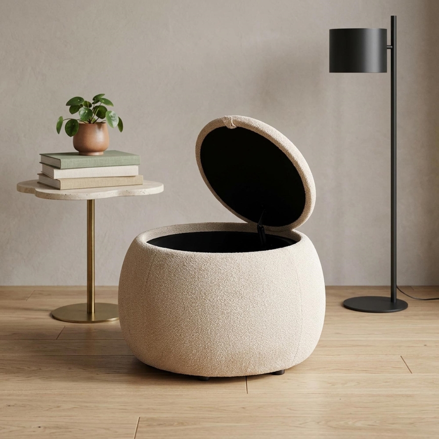 Puff PAKS Ø 50 cm bézs