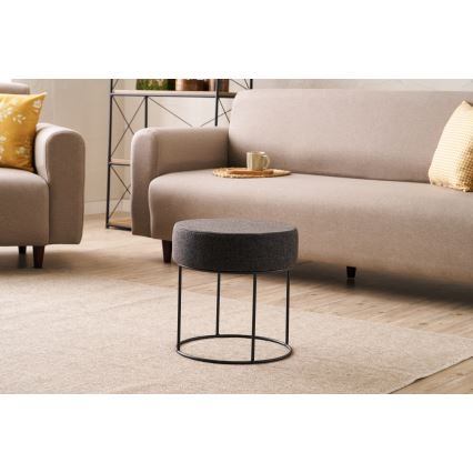 Puff RELO Ø 40 cm sötétbarna