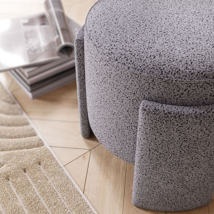 Puff ROCKET Ø 39 cm szürke