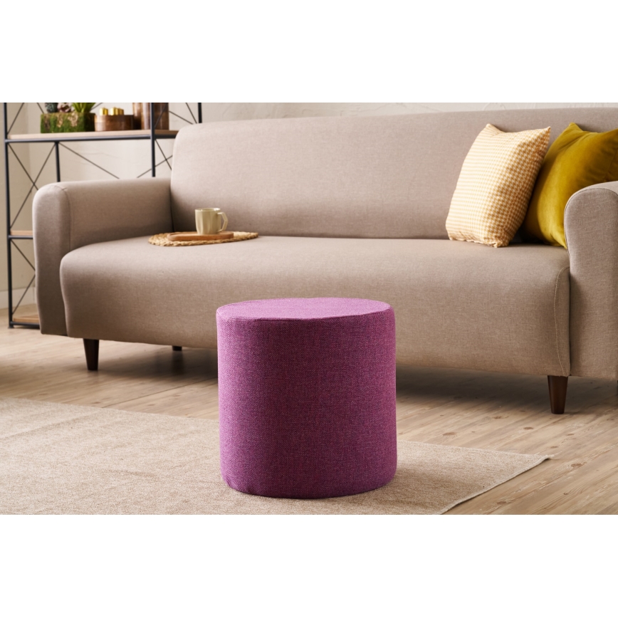 Puff RONDO Ø 40 cm, rózsaszín