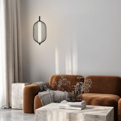 PUMA LED függeszték kábelen, 10W/230V, átmérő 15 cm, fekete