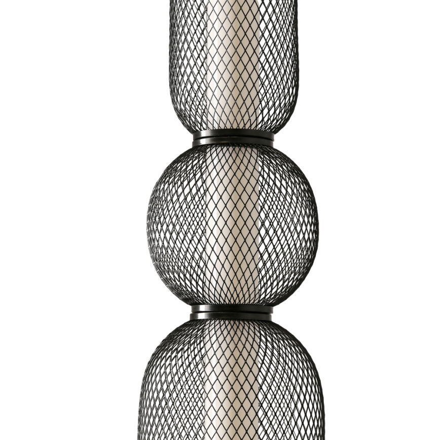 PUMA LED függőlámpa kábelen, 15W/230V, átm. 14 cm, fekete