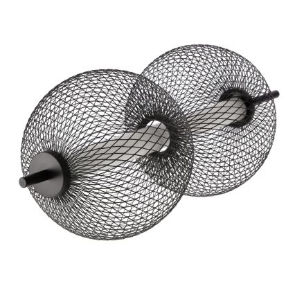 PUMA LED zsinóros függeszték LED/10W/230V, átm. 14 cm, fekete