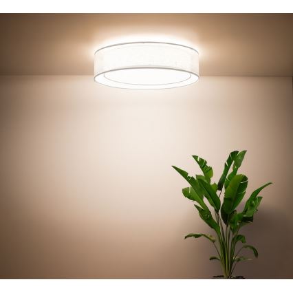 PURO mennyezeti lámpatest 2xE27/40W/230V Ø 60 cm fehér