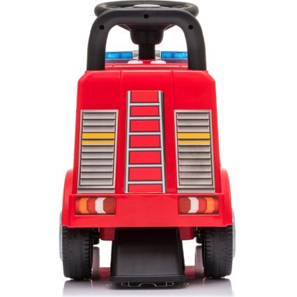 Push autó Mercedes Tűzoltóautó 2xAA piros