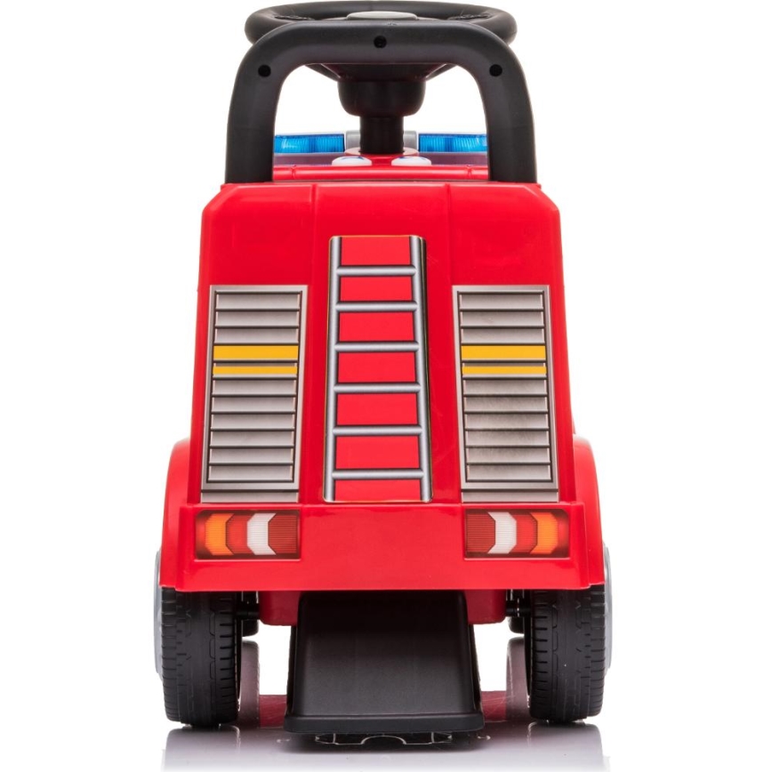 Push autó Mercedes Tűzoltóautó 2xAA piros