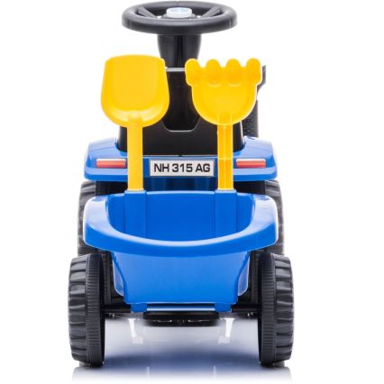 Push autó NEW HOLLAND 2xAA kék/fekete