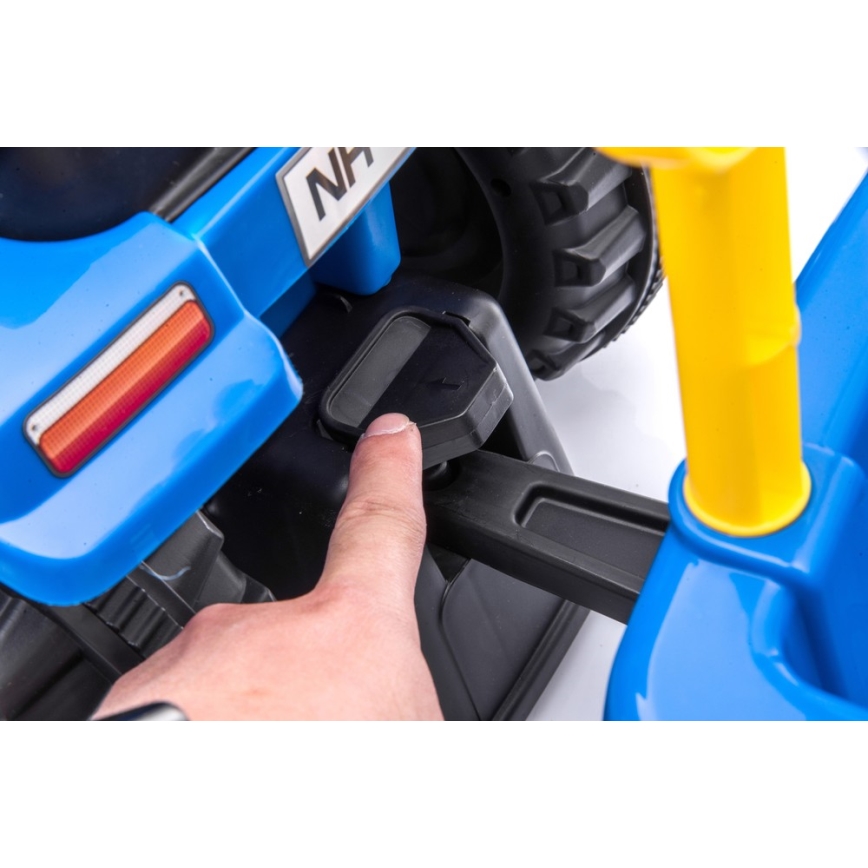 Push autó NEW HOLLAND 2xAA kék/fekete