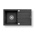 Pyramis 70006801 - NEXT 76x44 cm konyhai mosogató gránit/fekete