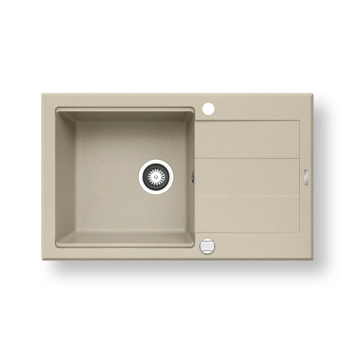 Pyramis 70083601 - SPARTA PLUS LUX konyhai mosogató 78x48 cm gránit/beige