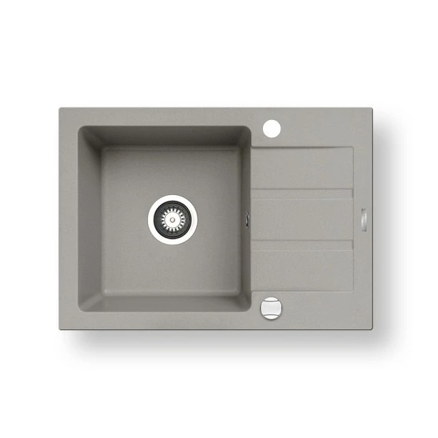 Pyramis 70166001 - NEXT konyhai mosogató 62x44 cm gránit/szürke