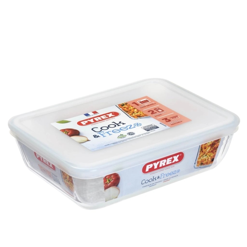 PYREX 1,5 l üvegdoboz élelmiszerekhez