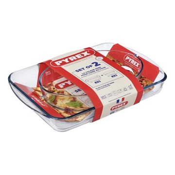 Pyrex 2 darabos sütőtál-készlet, 3,7 l és 2,2 l