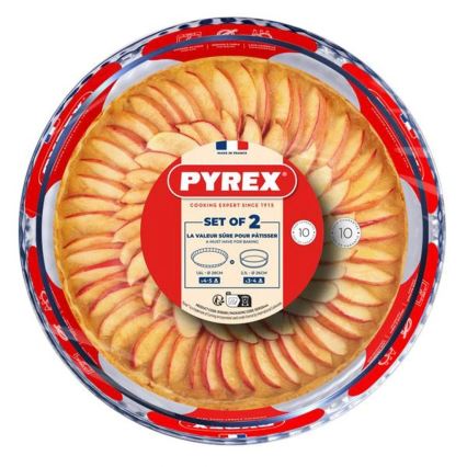 PYREX 2 db piteforma készlet, átmérő: 26/28 cm