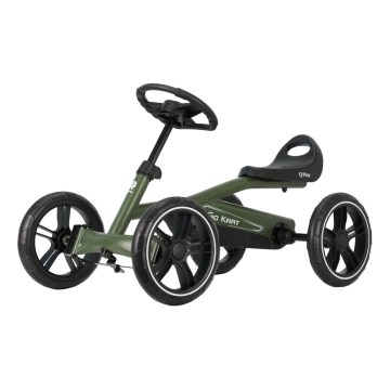 QPlay - Gyermek négykerekű GO KART zöld