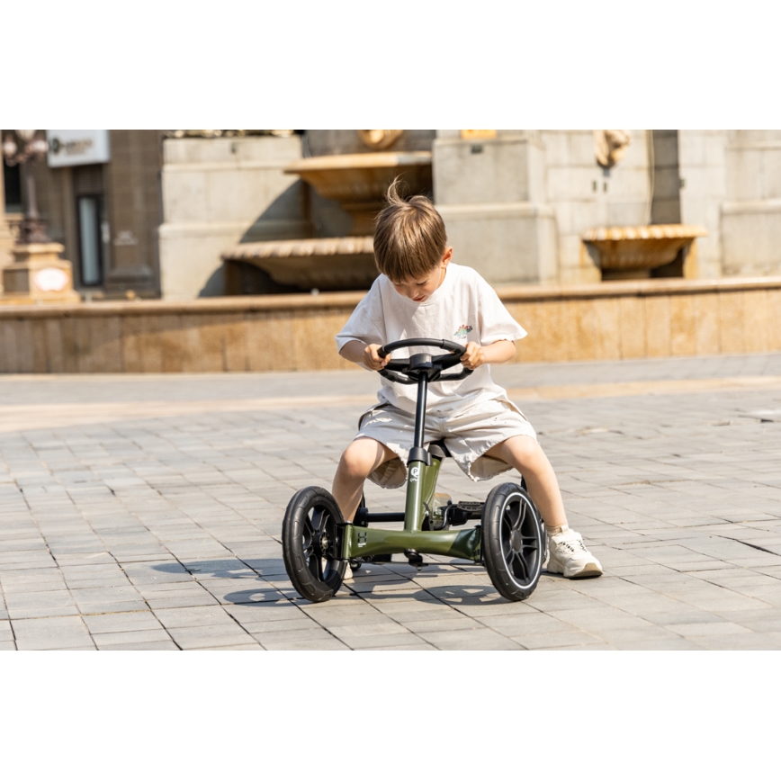 QPlay - Gyermek négykerekű GO KART zöld