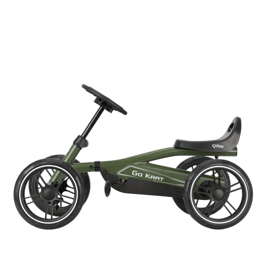 QPlay - Gyermek négykerekű GO KART zöld