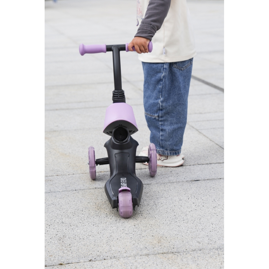 QPlay - Gyermek roller 5in1 SEMA lila