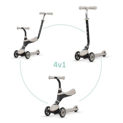 QPlay - SEMA 4 az 1-ben gyermekroller, bézs