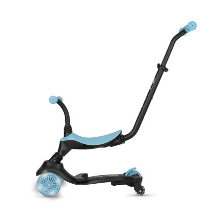 QPlay - SEMA EVO gyerekroller 5 az 1-ben, LED-kerekekkel, kék