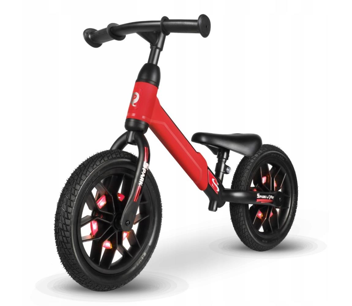 QPlay SPARK futóbicikli LED világítással, piros B
