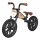 QPlay - Tolós bicikli FEDURO fekete/bézs