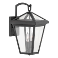 Quintiesse - ALFORD S kültéri fali lámpa, 2xE14/40W/230V, IP44, fekete