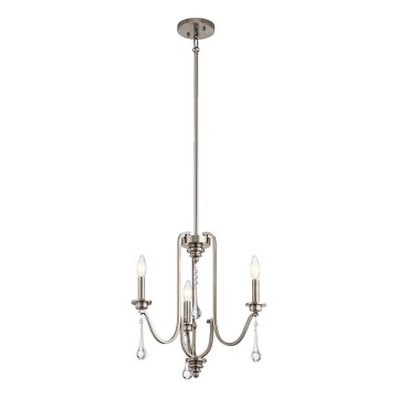 Quintiesse - KARLEE rúdra szerelt csillár 3xE14/60W/230V átm. 45,7 cm matt króm