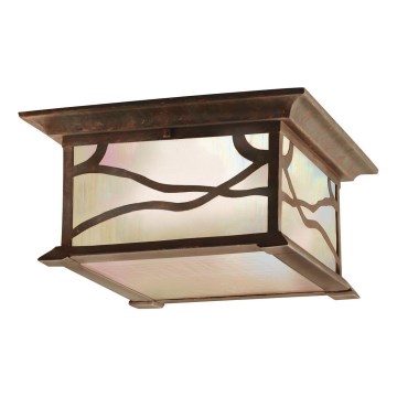 Quintiesse - Kültéri mennyezeti lámpatest MORRIS 2xE27/60W/230V IP44 bronz