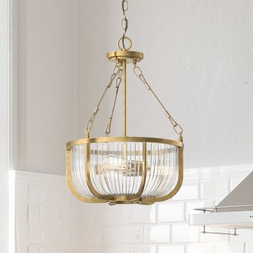 Quintiesse - Láncos csillár ROUX 3xE27/60W/230V átm. 40,6 cm arany